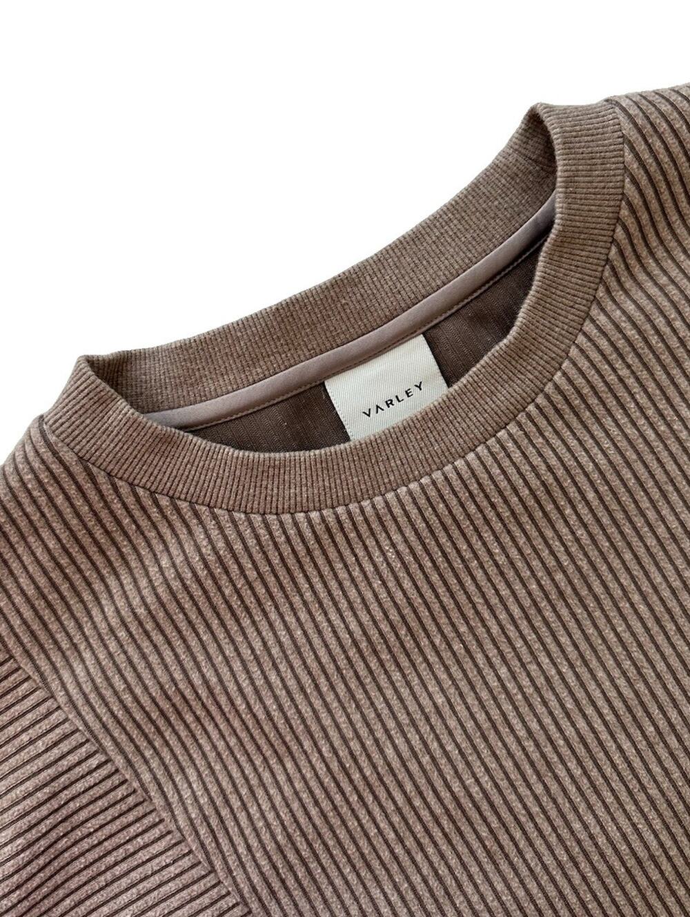 Varley Arleta Ribbed Women’s Pullover Sweater in Oatmeal SZ M